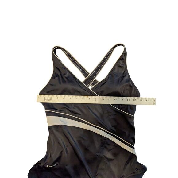 Vintage Speedo Women's Black One Piece Swimsuit Size 16 H - Picture 9 of 9